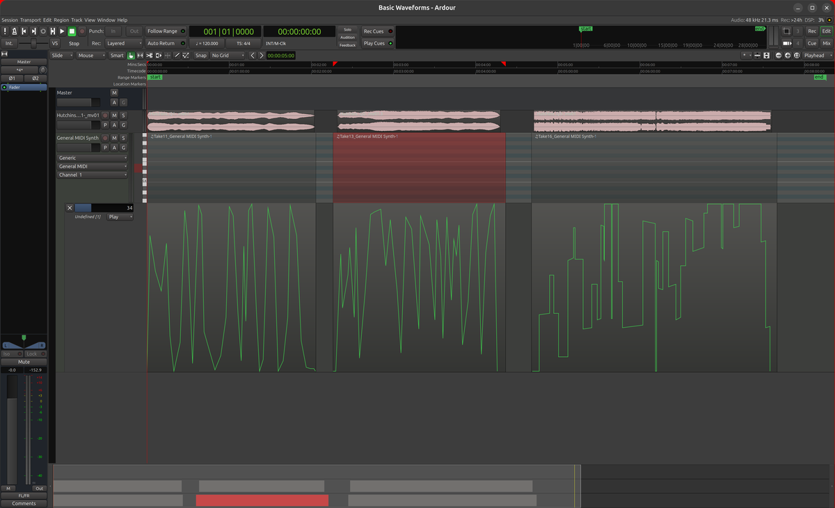 Creating the Basic Waveforms artwork