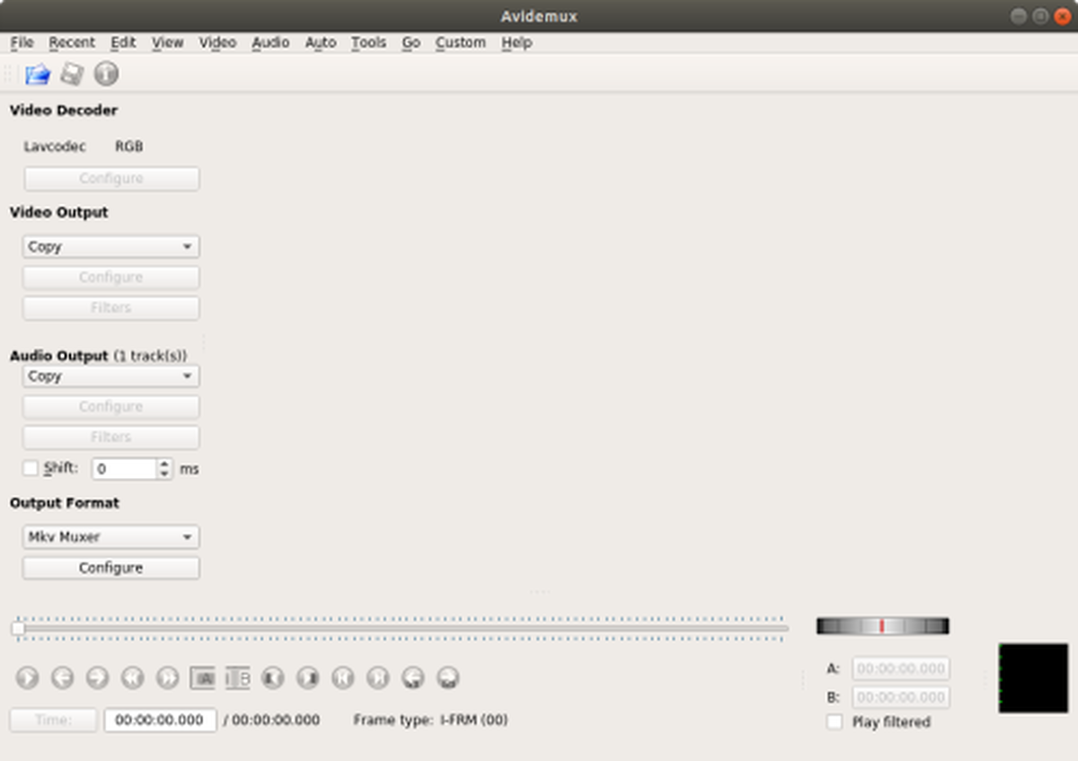 Datamoshing using Avidemux 2.7.0