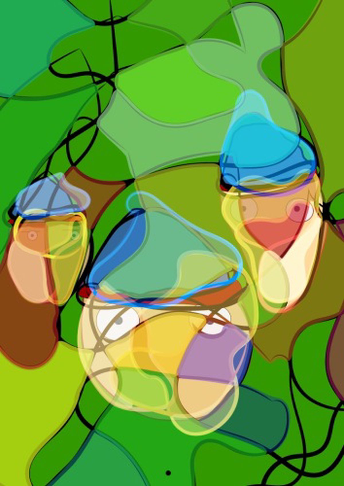 Illustration Friday - Clique