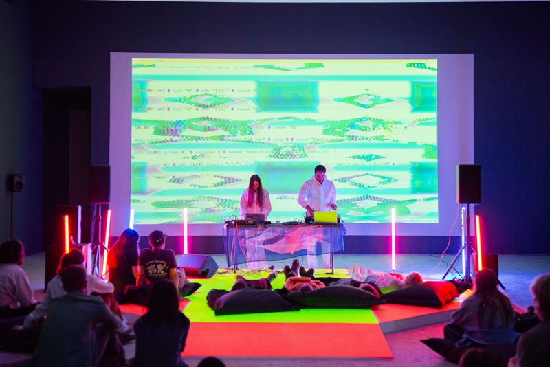 Cyber Cafe exhibition. Photo by Laura Merrill
