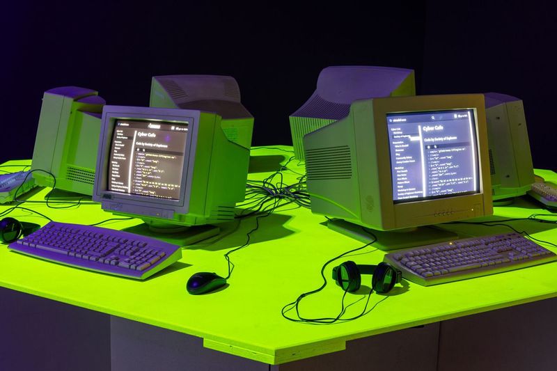 Cyber Cafe exhibition. Photo by Shared Programme